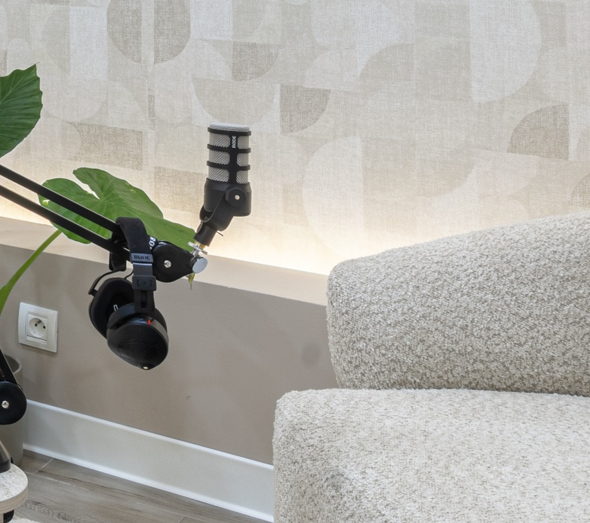 Studio podcast AURYTHM Casablanca enregistrement audio pour coachs et thérapeutes